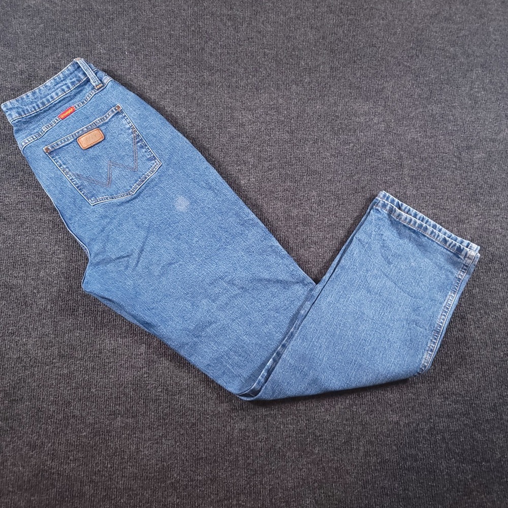 Wrangler Blue Jeans 13x32 Straight Leg Stretch Denim Mid Rise Women's